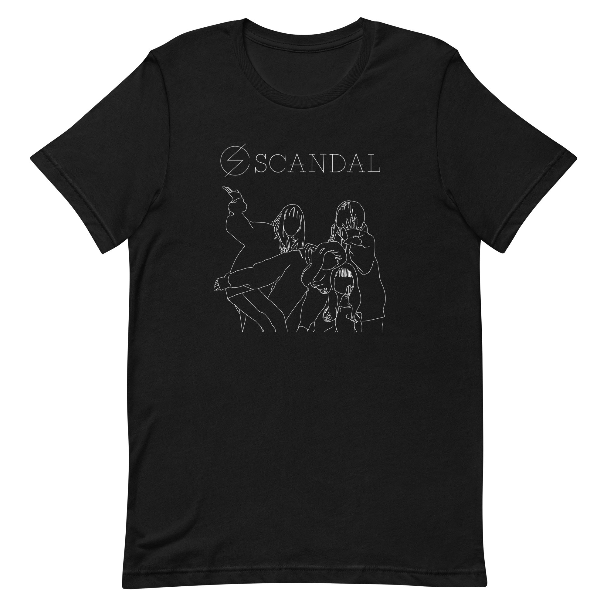 SCANDAL Japan Minimalist Line Art Logo Band Tee Shirt - Etsy