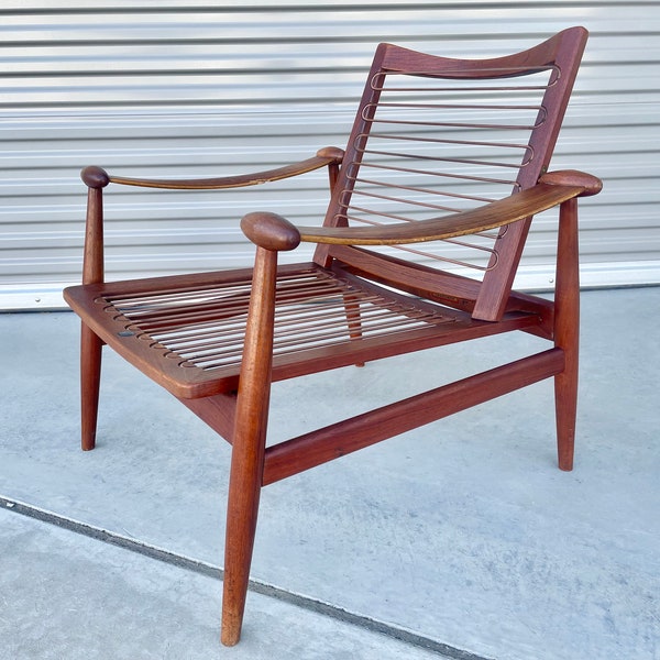 1950s Danish Modern Teak Spade Lounge Chair by Finn Juhl for France & Søn