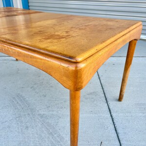 1960s Mid Century Maple Dining Table by Heywood Wakefield image 8