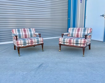 Vintage Walnut Lounge Chairs- Set of 2