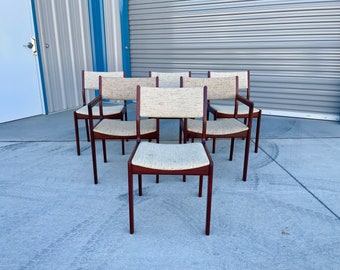 1960s Danish Modern Teak Dining Chairs - Set of 6