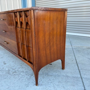 1960s Mid Century Walnut Dresser by Kent Coffey image 5