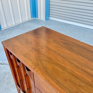 1960s Mid Century Walnut Dresser by Kent Coffey image 6