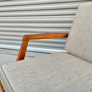 1960s Danish Modern Single Walnut Lounge Chair by Ib Kofod-Larsen for Selig image 4