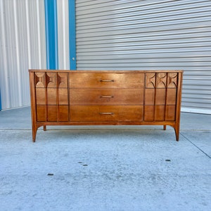 1960s Mid Century Walnut Dresser by Kent Coffey image 1