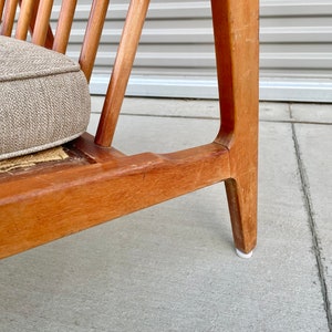 1960s Danish Modern Single Walnut Lounge Chair by Ib Kofod-Larsen for Selig image 5
