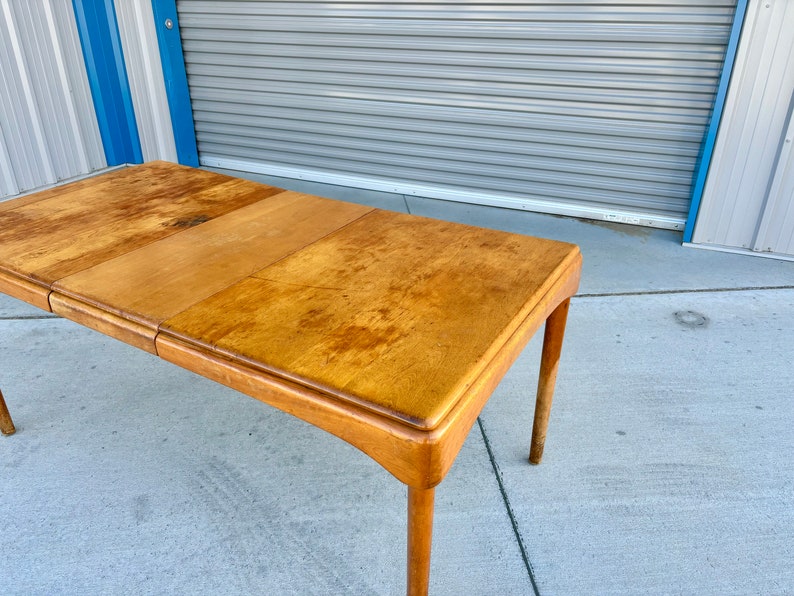 1960s Mid Century Maple Dining Table by Heywood Wakefield image 6