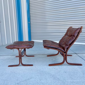 1960s Danish Modern Lounge Chair & Ottoman by Westnofa image 3