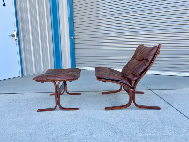 1960s Danish Modern Lounge Chair & Ottoman by Westnofa image 3