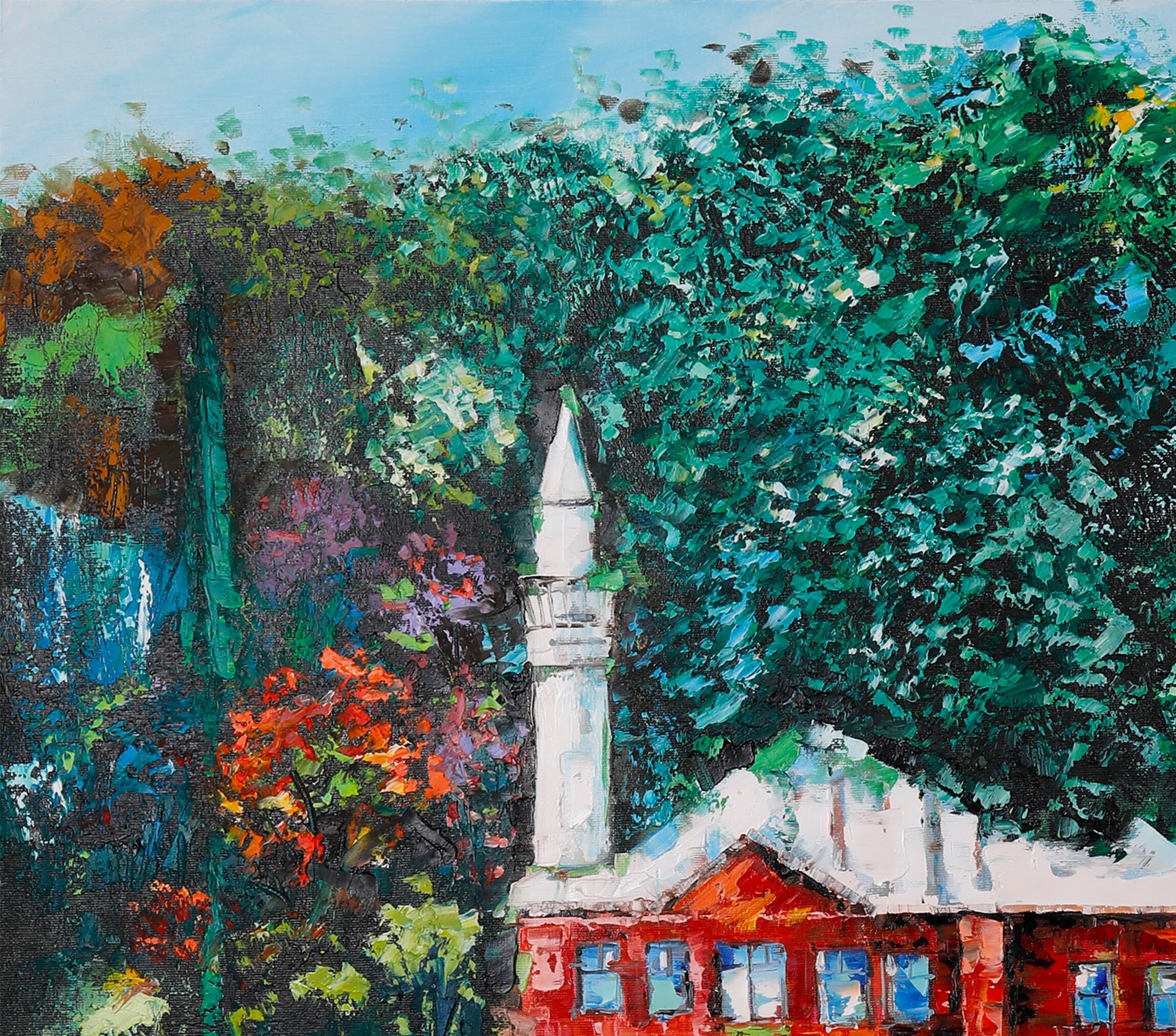 Mosque in Bosphorus Wall Art Istanbul Seascape Wall Decor Etsy