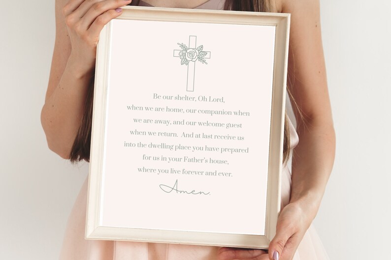 CATHOLIC HOUSE BLESSING Wall Art Printable Home Blessing Etsy