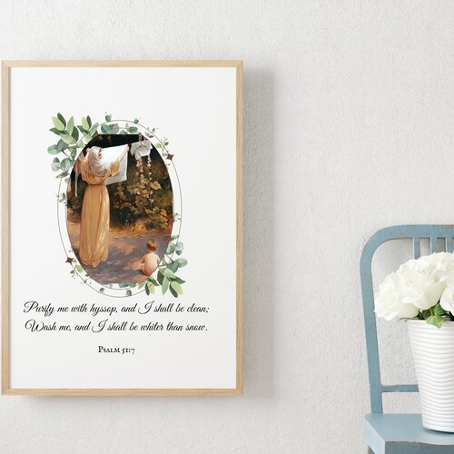 CATHOLIC LAUNDRY ROOM Polish Madonna Art Printable Psalm - Etsy