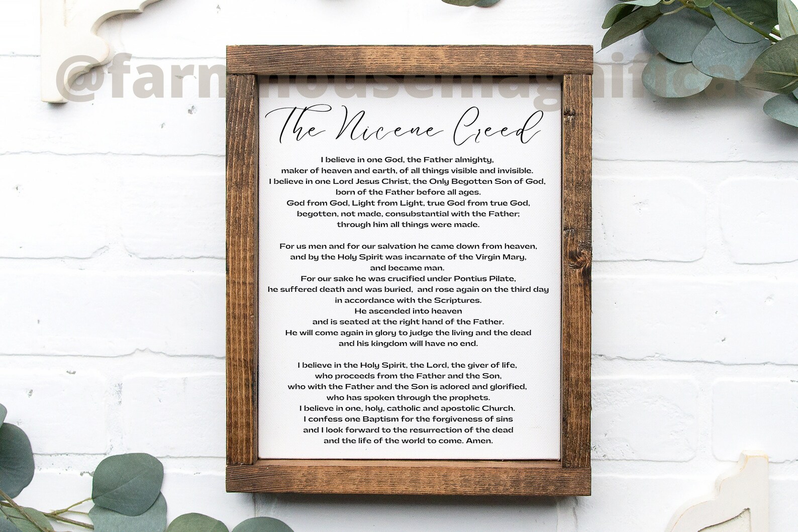 NICENE CREED PRINTABLE Wall Art Minimalist Catholic Decor - Etsy Canada