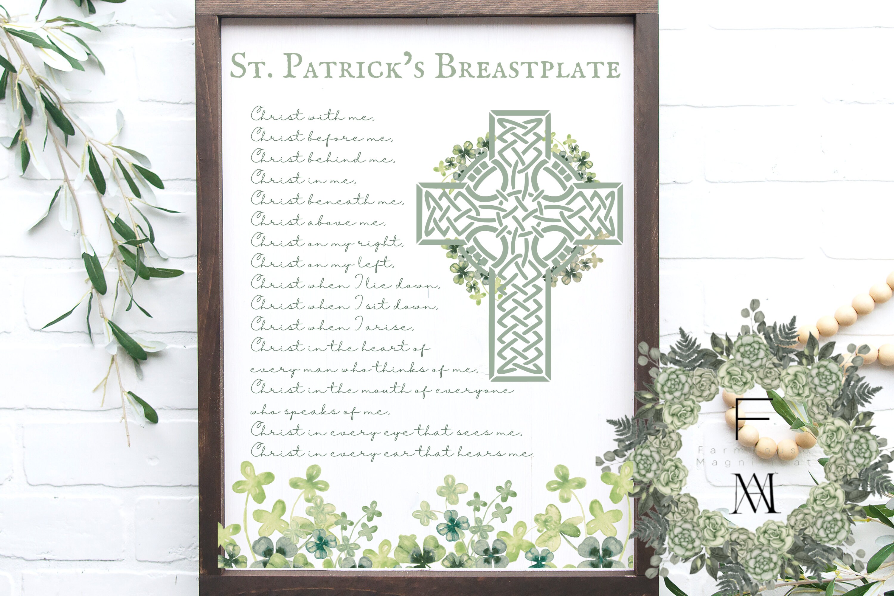 BREASTPLATE of SAINT PATRICK Catholic Prayer Printable - Etsy UK
