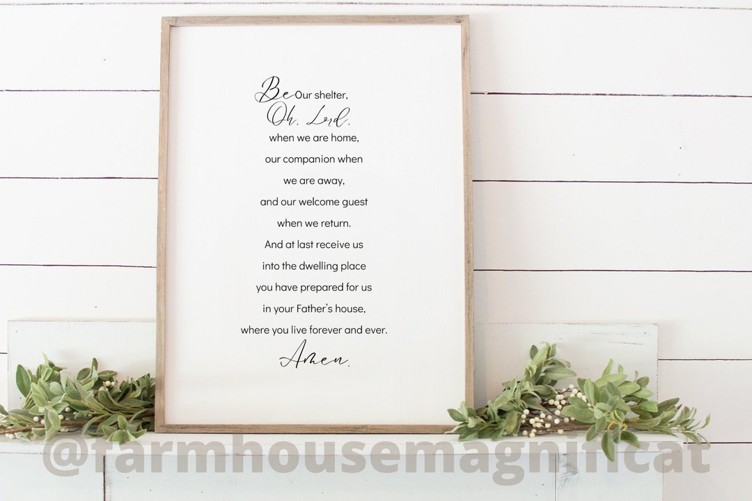 CATHOLIC HOUSE BLESSING Wall Art Printable Home Blessing Etsy