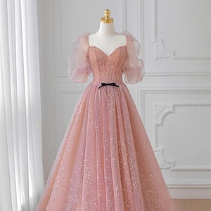 Long top puffy dresses