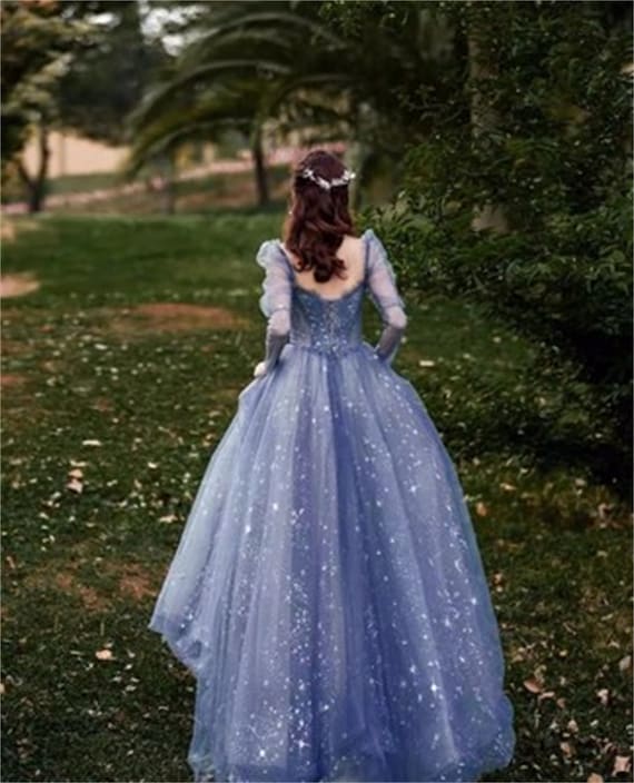 Long Flowy Fairy Hair (Light Blue)