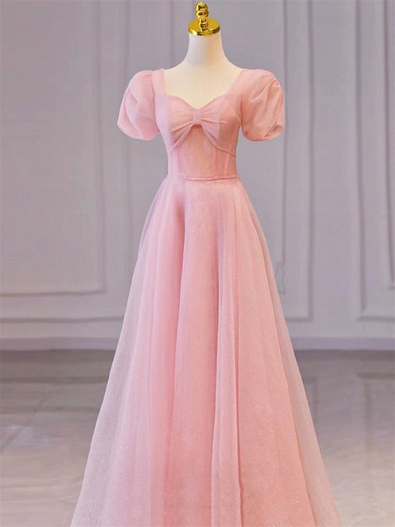 light pink formal dress