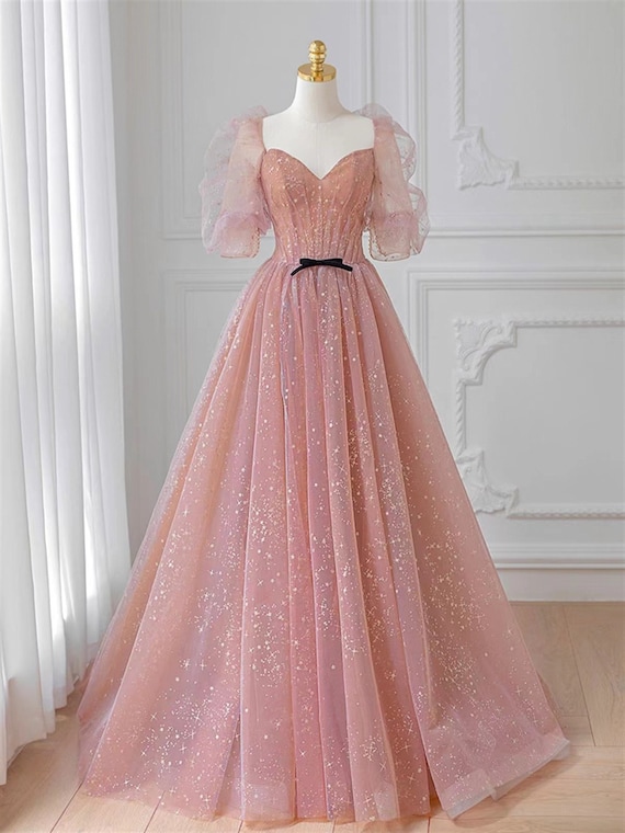 pink evening gown dresses