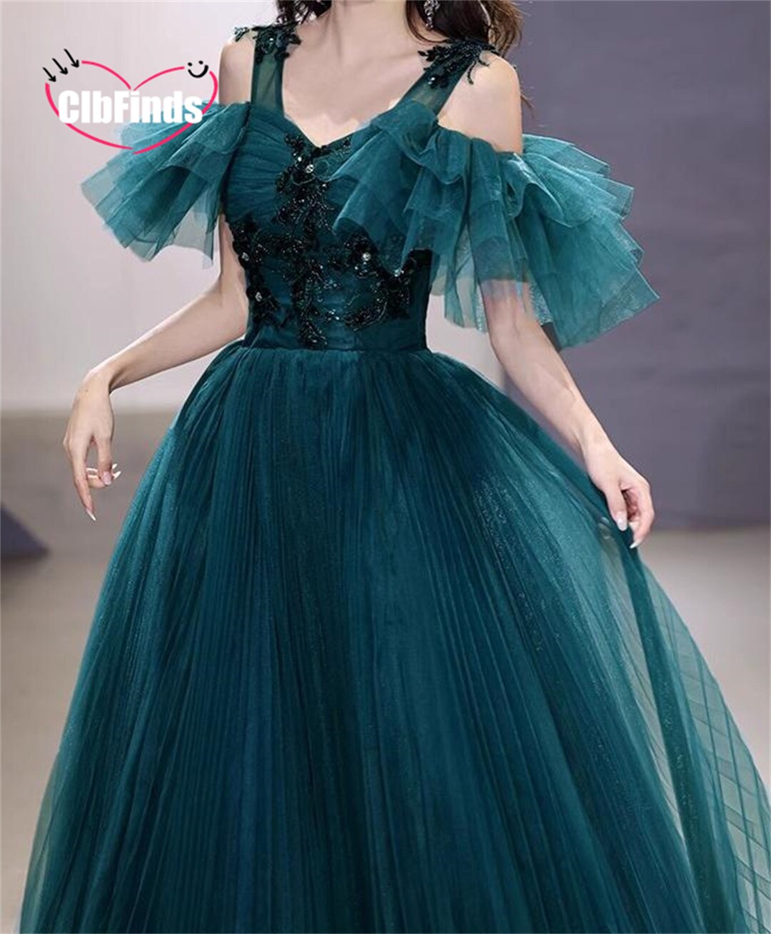 Vintage Green Lace Sheath Prom Dress,Lace Party Gown Y6650