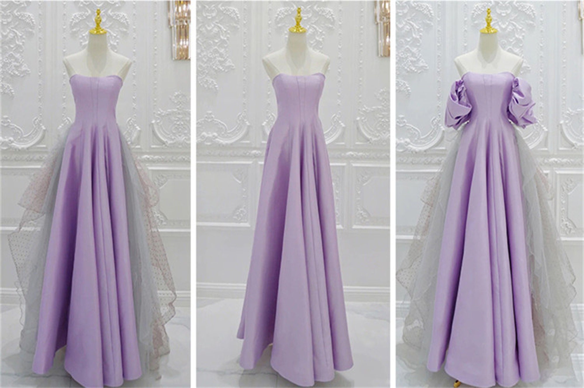 Lavender Prom Dress Long Off-shoulder Ball Gown Tulle Dress - Etsy