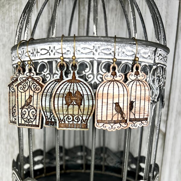 Birdcage Earrings Etsy