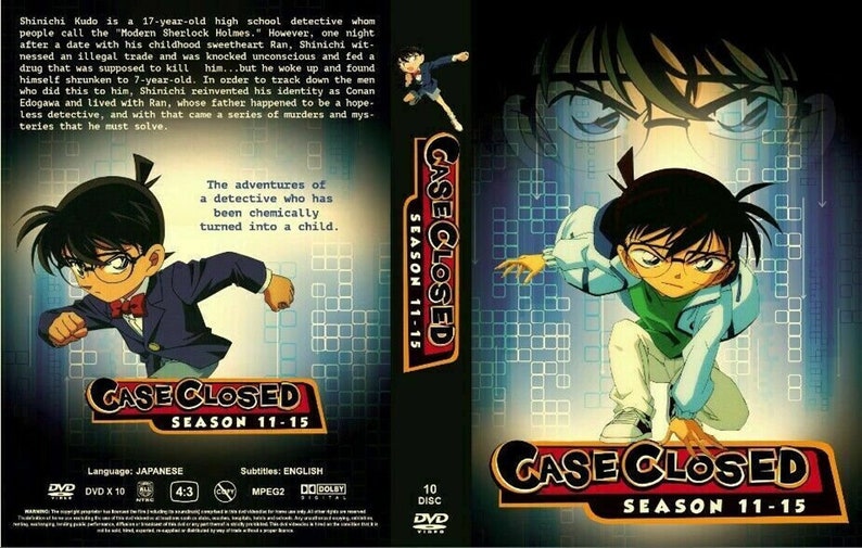 Anime DVD Detection Conan Case Closed Season 11 Season 15