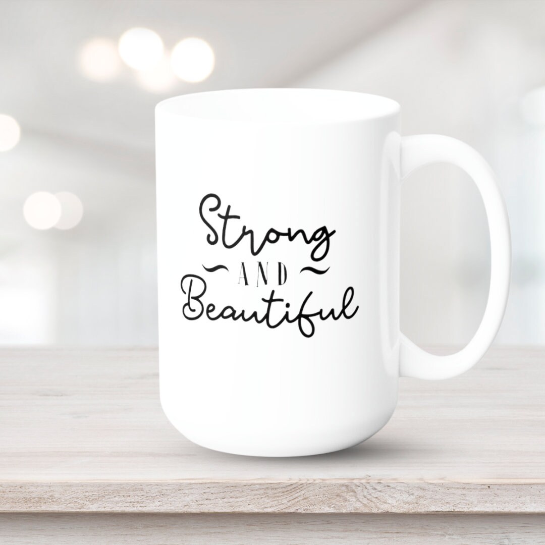 Strong Encouraging Quotes For Women Queen Power Coffee Mug by kick
