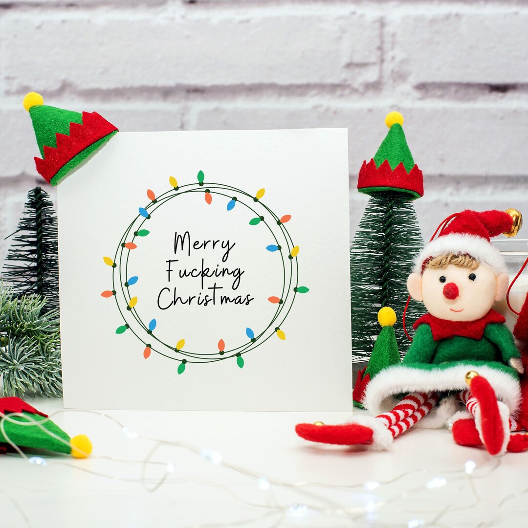 Christmas Card / Merry Christmas / Greetings Card / Cheeky Card / Rude