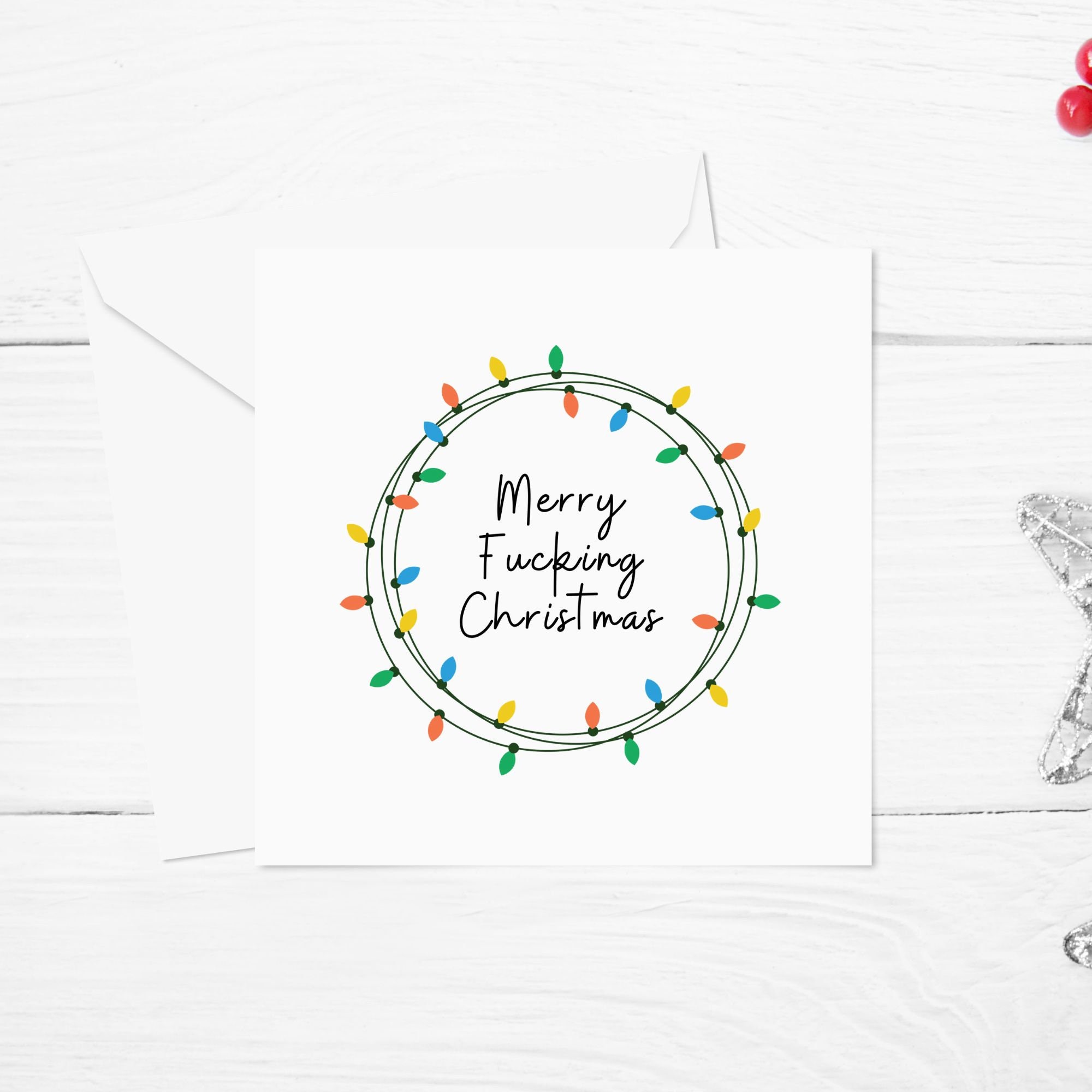 Christmas Card / Merry Christmas / Greetings Card / Cheeky Card / Rude