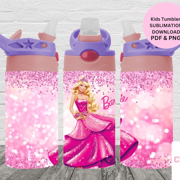 KIDS Tumbler Wrap, 12oz Straight Tumbler Sublimation PNG, Childrens Cartoon Tumbler Wrap For Kids, Download