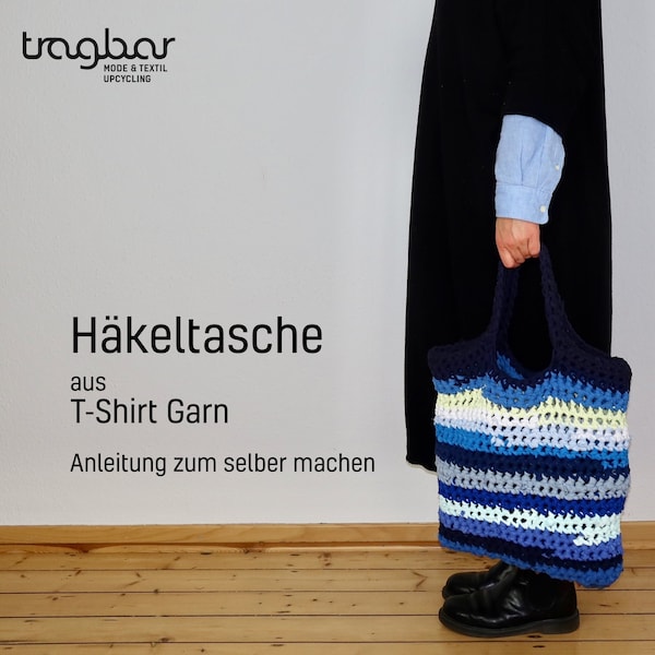 Häkeltasche aus T-Shirt Garn