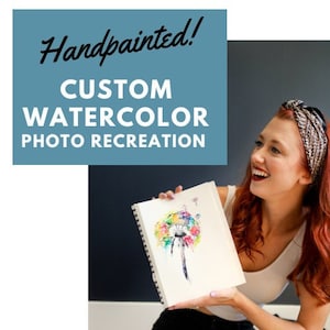 Custom Watercolor Photo Recreation