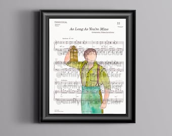 Fieryo Broadway Wicked Sheet Music Art