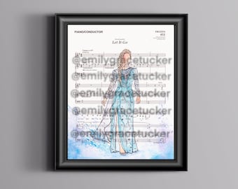 Let it Go Sheet Music Art