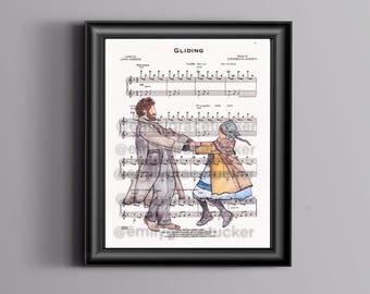 Ragtime Gliding Sheet Music Art