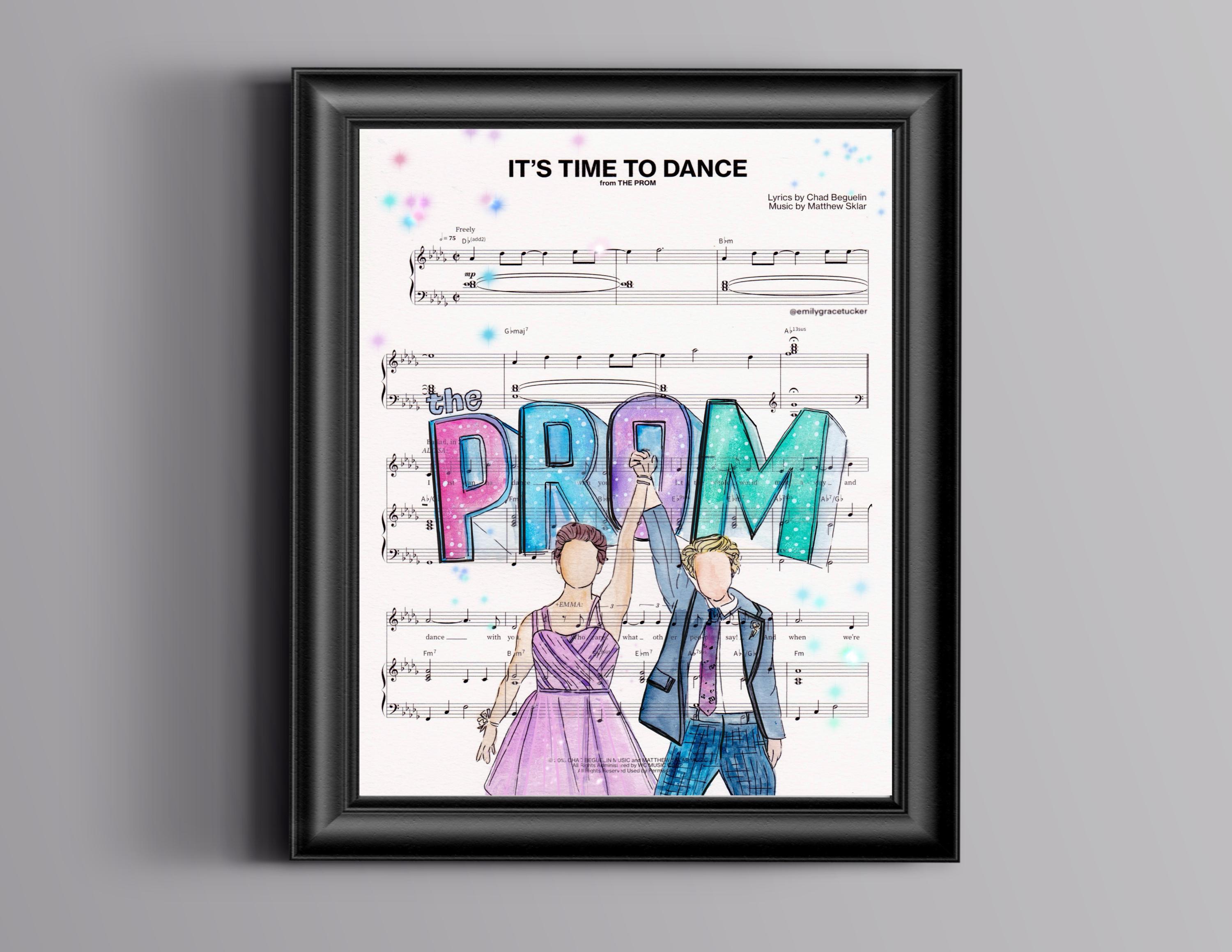 Prom Sheets The Prom Sheet Music Art - Etsy
