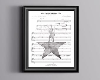 Hamilton Sheet Music Art