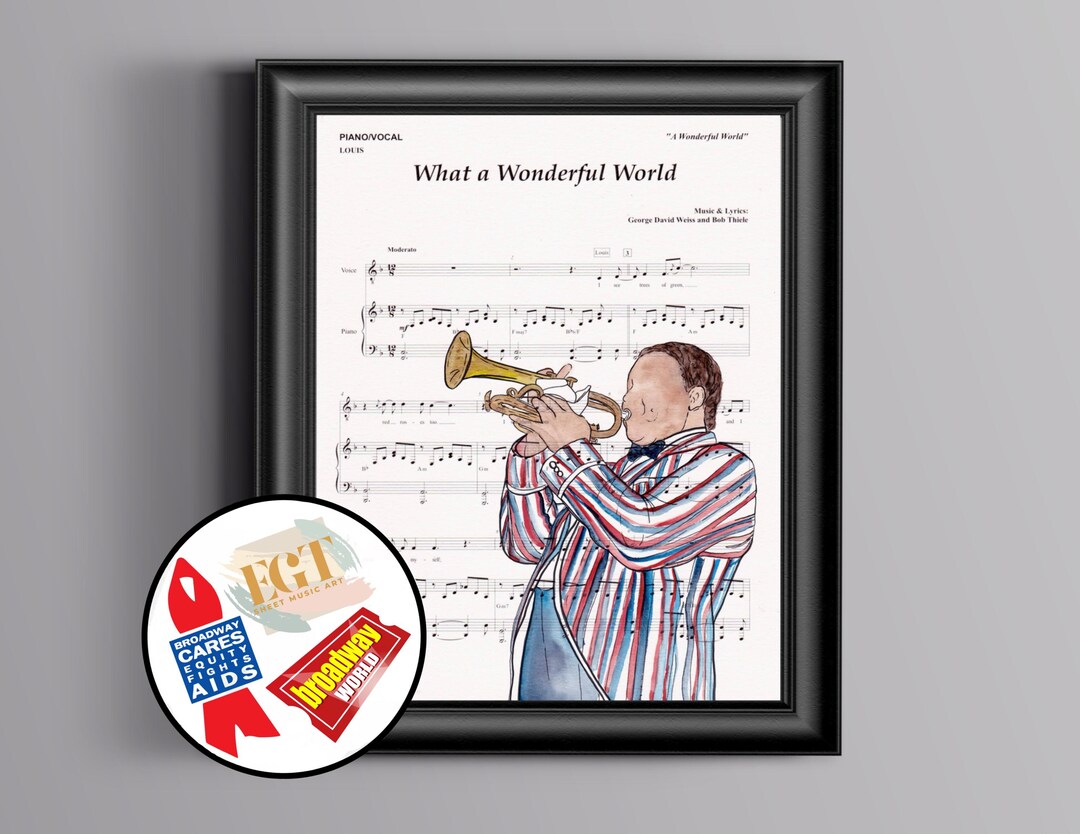 A Wonderful World Sheet Music Art BWWW BCEFA Canada