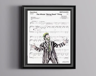 Beetlejuice Sheet Music Art