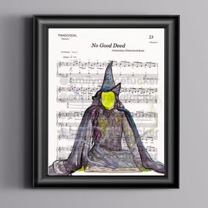 Six: the Musical Inspired Broadway Handmade Watercolor Painting
