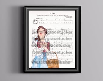 Beauty and Beast Susan Egan Sheet Music Art
