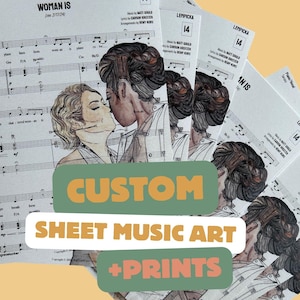 Custom Sheet Music Art Copies