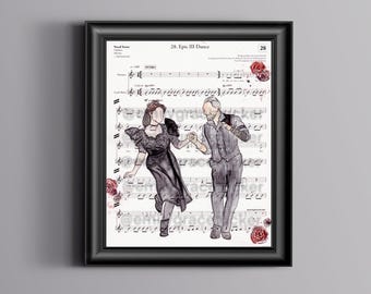 Hadestown Persephone and Hades Sheet Music Art