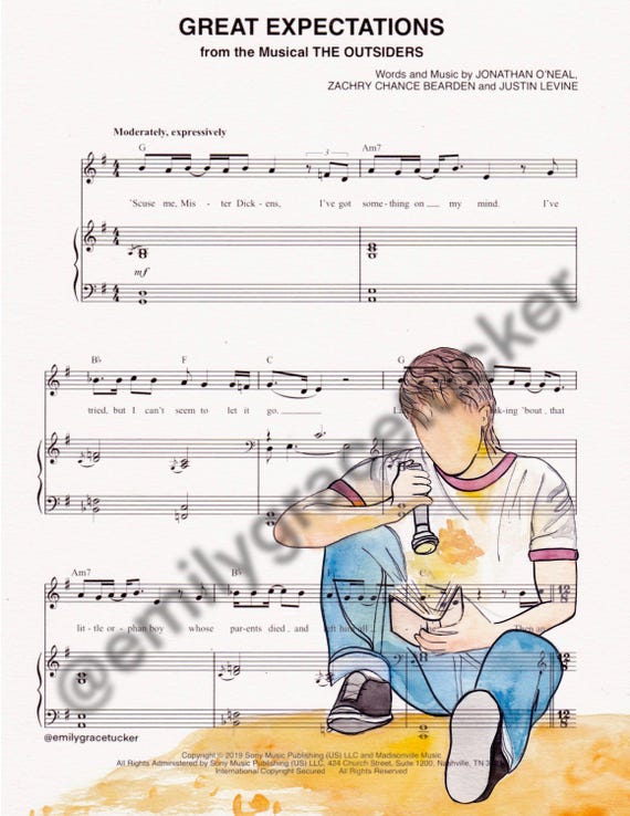 The Outsiders Sheet Music Art - Etsy