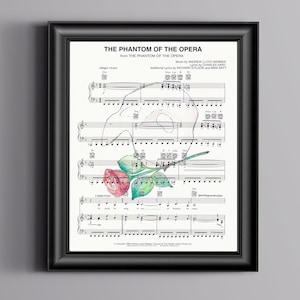 Phantom of the Opera Sheet Music Art