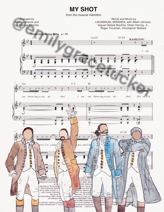 Easy Hamilton Song Alexander Hamilton PM Music Center Hamilton