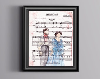 Sutton Foster and Aaron Tveit Sheet Music Art