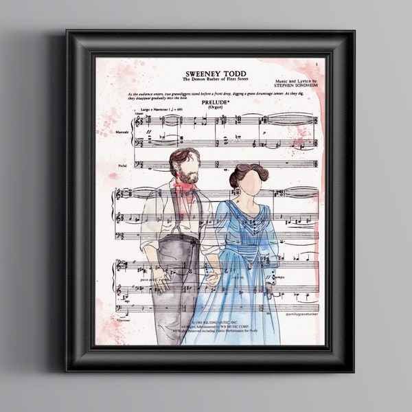 Sutton Foster and Aaron Tveit Sheet Music Art