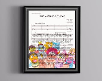 Avenue Q Sheet Music Art